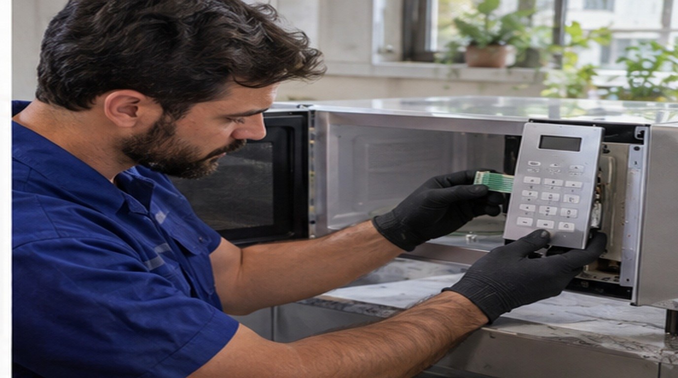 Conserto de micro-ondas em Limeira‑SP: troca da membrana e do painel